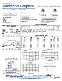 Datasheet DBTC-6-4-75+ manufacturer Mini-Circuits